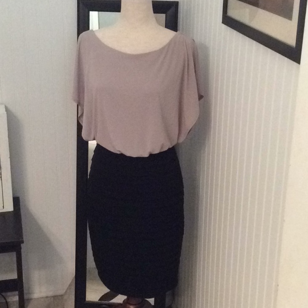 2 in 1 skirt and loose split sleeve Blouse
